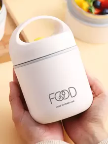 Fiambrera térmica al vacío de acero inoxidable, bolsa de almuerzo aislada, calentador de alimentos, taza de sopa, contenedores termos, fiambrera Bento - Beis - Ver 4