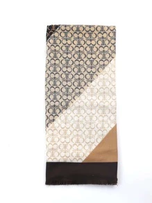 Graphic Print Scarf - Multicolor - View 3