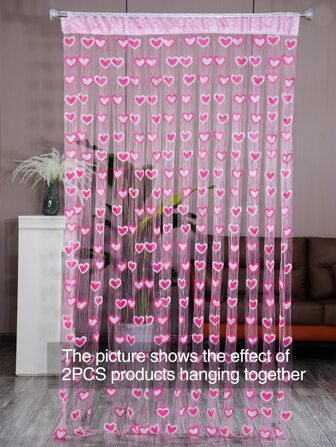 Heart Pattern Door Curtain