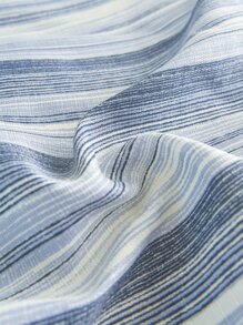 Striped Pattern Ruffle Decor Duvet Cover Set Without Filler - Multicolor - View 5