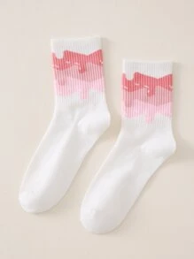 Color Block Crew Socks - Multicolor - View 1