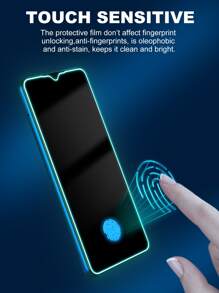 Phim cường lực bảo vệ màn hình điện thoại 1 mảnh phát sáng tương thích với Samsung - trắng - Xem 3