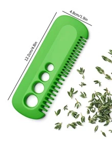 Quitador de hojas de verduras de plástico, herramientas para frutas y verduras, artículos de cocina, cortador, alimentos, ensalada, decoración, almacenamiento, fiesta, cumpleaños. - Verde - Ver 4