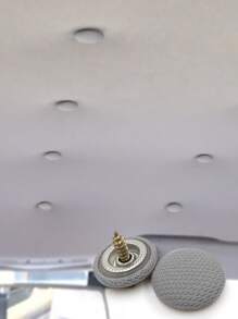 10 件装汽车顶棚内衬夹，天花板装饰维修固定夹 - 灰色 - 查看 11