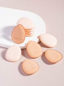 10pcs Brown Air Cushion Finger Powder Puff - Multicolor - View 2
