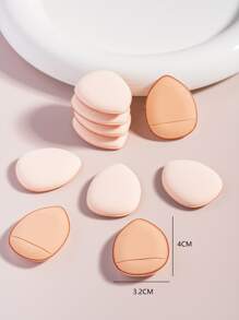 10pcs Brown Air Cushion Finger Powder Puff - Multicolor - View 4