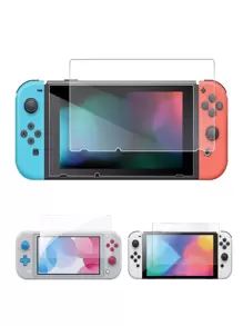 1sheet Tempered Screen Film Compatible With Nintendo Switch - Clear - View 1