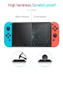 1sheet Tempered Screen Film Compatible With Nintendo Switch - Clear - View 5