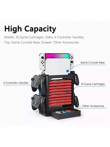 Solide console-opbergrek compatibel met Nintendo Switch - Zwart - Bekijken 5