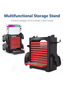 Solide console-opbergrek compatibel met Nintendo Switch - Zwart - Bekijken 7