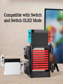 Solide console-opbergrek compatibel met Nintendo Switch - Zwart - Bekijken 8