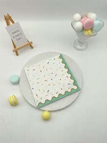 10 piezas de color metálico con patrón de lunares Servilleta desechable , de colores Servilleta de papel para fiesta - Multicolor - Ver 3