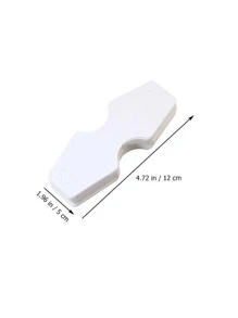 50pcs Paper Jewelry Storage Card, White Paper Jewelry Organizer For Packing - White - View 4