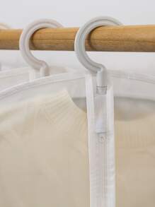 5pcs Clear Garment Cover,Breathable Zip-up Garment Cover, Anti- Dust, Moth And Waterproof - Clear - View 6