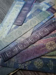 1pack Letter Graphic Square Sticker - Multicolor - View 1