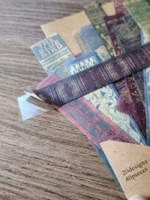 1pack Letter Graphic Square Sticker - Multicolor - View 3