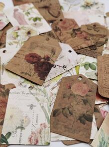 1box Floral Print Decorative Craft Paper - Multicolor - View 3