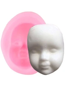 1入組圖形DIY矽膠模具 - 粉色 - 查看 1