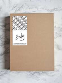 50 miếng Slogan Graphic Gift Sticker - Đen và trắng - Xem 2