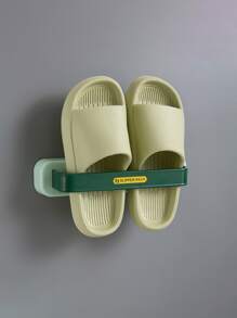 1 pieza Estante de almacenamiento de zapatos sin perforación - Verde - Ver 1