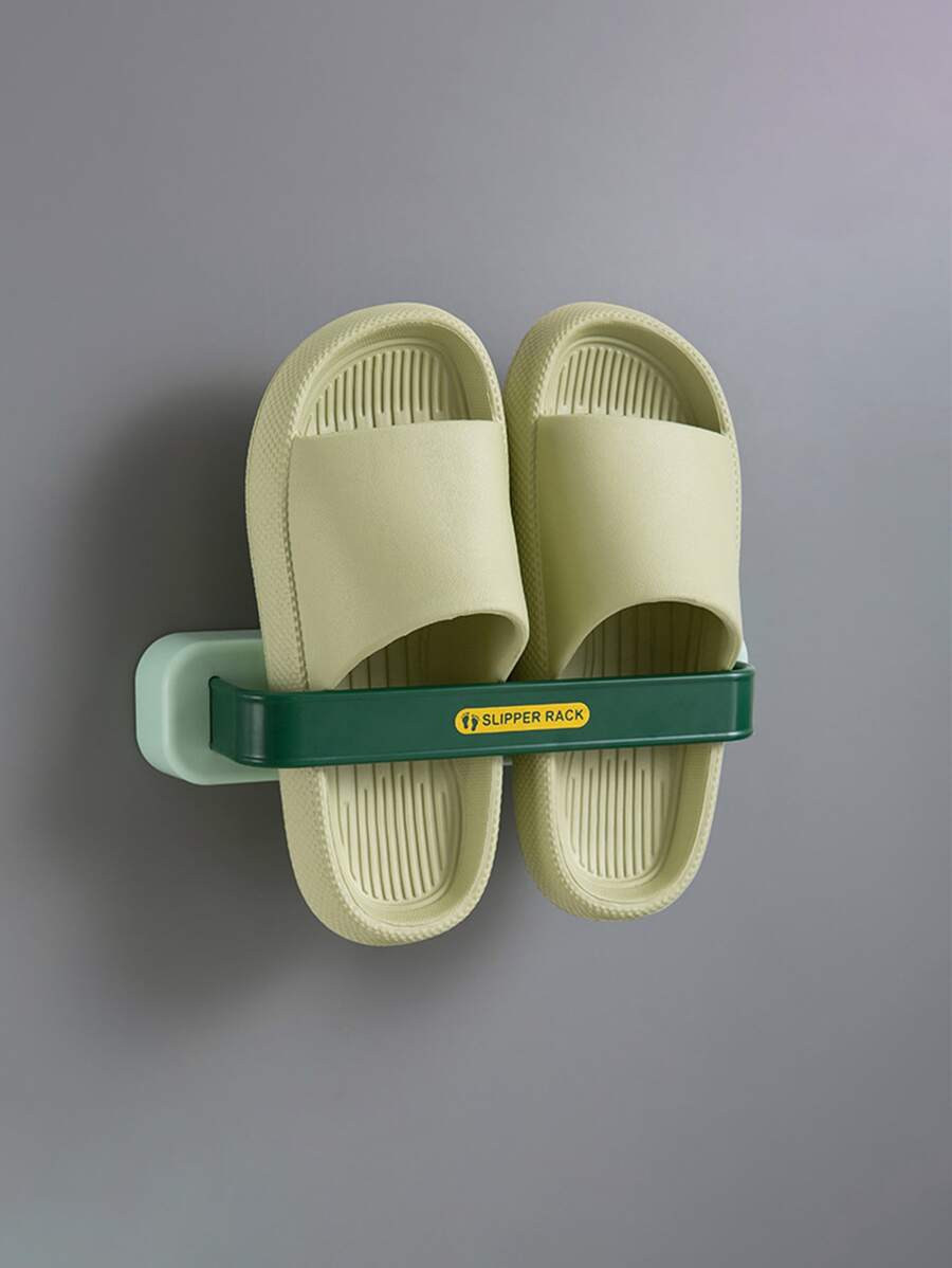 1 pieza Estante de almacenamiento de zapatos sin perforación - Verde - Ver 1