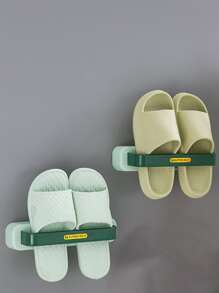 1 pieza Estante de almacenamiento de zapatos sin perforación - Verde - Ver 2