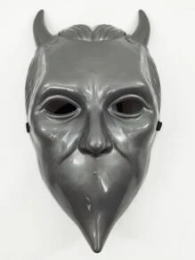 Máscara facial disfraz demonio - Gris - Ver 1
