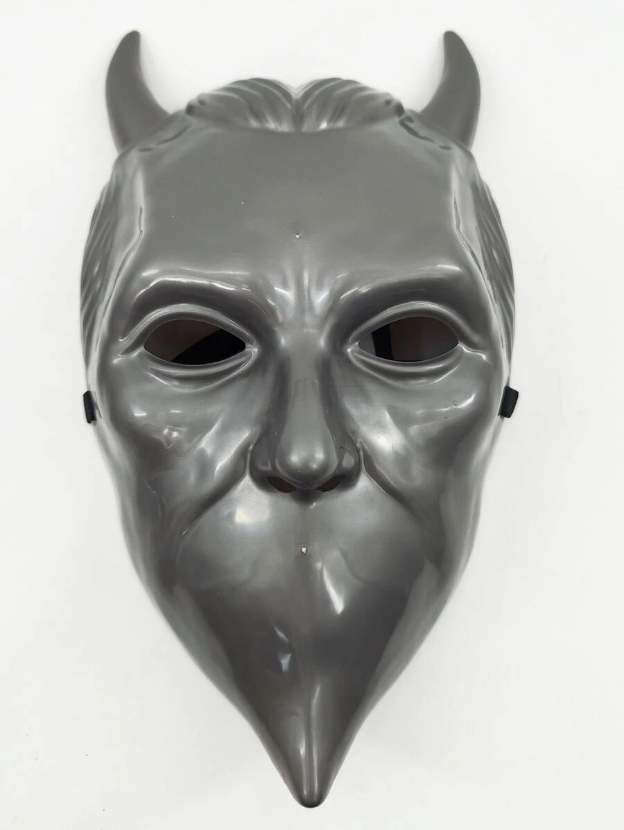Máscara facial disfraz demonio - Gris - Ver 1