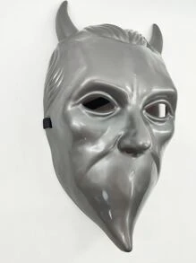 Máscara facial disfraz demonio - Gris - Ver 3