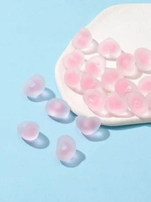 10入組愛心設計釘珠 - 粉色 - 查看 2