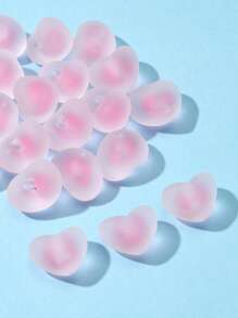 10入組愛心設計釘珠 - 粉色 - 查看 3