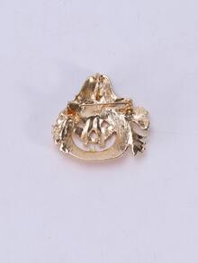 Halloween Pumpkin Design Brooch - Multicolor - View 2