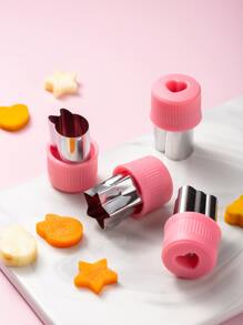 4入組星星和心形水果切片機