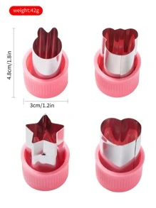 4入組星星和心形水果切片機