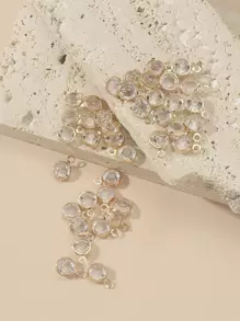 40pcs/80pcs Single Pendant Suitable For Necklace And Earrings, Jewelry Making Charms - Multicolor - View 7