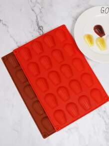 20-Piece Silicone Madeleine Cake Mold Shell Scallop Cake Baking Pan DIY Baking Tools Silicone Cake Mold Random Color 1pc - Multicolor - View 1