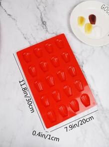 20-Piece Silicone Madeleine Cake Mold Shell Scallop Cake Baking Pan DIY Baking Tools Silicone Cake Mold Random Color 1pc - Multicolor - View 5