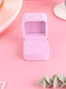 1入組素色戒指收纳盒 - 淺粉色 - 查看 3