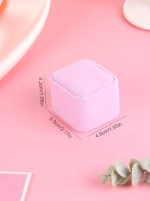 1入組素色戒指收纳盒 - 淺粉色 - 查看 8