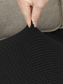 2 Cái/bộ Bọc Tay Ghế Màu Đen, Bảo Vệ Tay Ghế Polyester Co Giãn Cho Văn Phòng - Xám - Xem 3