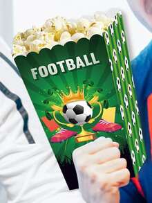 Hộp bao bì đồ họa 10 cái bóng đá & chữ cái - Nhiều màu - Xem 2