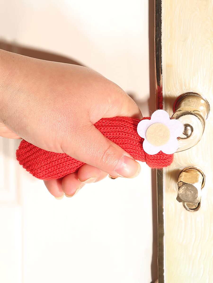 1pc Flower Decor Handle Cover - Multicolor - View 1
