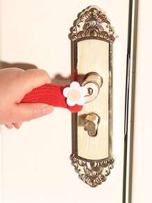 1pc Flower Decor Handle Cover - Multicolor - View 3