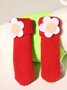 1pc Flower Decor Handle Cover - Multicolor - View 4