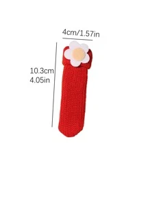 1pc Flower Decor Handle Cover - Multicolor - View 6