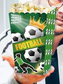 Hộp bao bì đồ họa 10 cái bóng đá & chữ cái - Nhiều màu - Xem 5