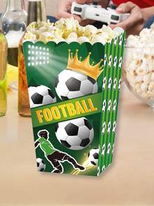 Hộp bao bì đồ họa 10 cái bóng đá & chữ cái - Nhiều màu - Xem 7