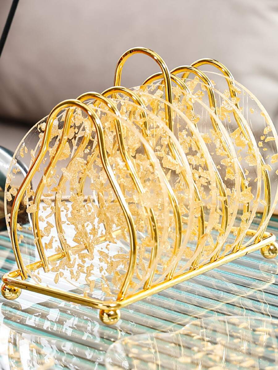 1入組鐵收納架 - 金色 - 查看 1