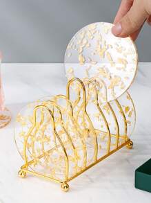 1入組鐵收納架 - 金色 - 查看 4