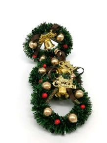 1pc Christmas Wreath Design Decoration Craft Best Gifts Birthday - Multicolor - View 3
